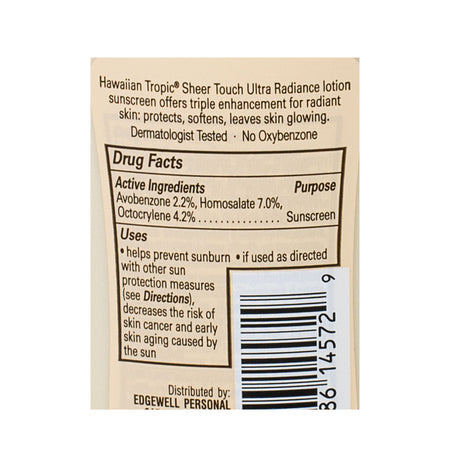 Hawaiian Tropic Sheer Touch Sunscreen Lotion SPF 30 - 2 oz.