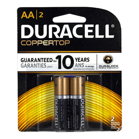 Duracell Coppertop AAA Batteries - Card of 2