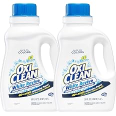 OxiClean Laundry Liquid Stain Remover, White Revive, 40 Loads, 50 Oz.