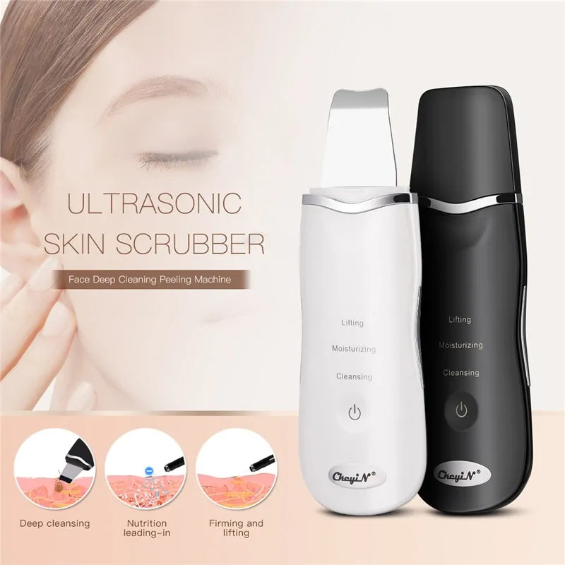 Ckeyi N Ultrasonic Skin Scrubber  + Skin Rejuvenation Nano Face Mist Steamer